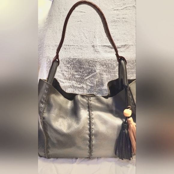 The Sak Gray and Brown Tote Bag - Picture 3 of 10